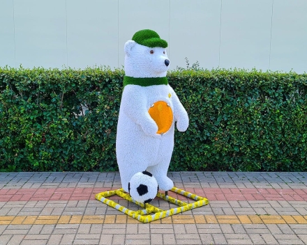 Топиари медведь-контейнер, Композиция из 4-х фигур - газон Eco, фото 9