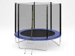 DIAMOND FITNESS EXTERNAL 8FT (244 СМ) БАТУТ С ЗАЩИТНОЙ СЕТКОЙ И ЛЕСТНИЦЕЙ, фото 1