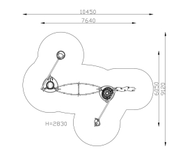 Спортивный комплекс 09210 для спортивной площадки, фото 2 Спортивный комплекс 09210 для спортивной площадки, фото 2