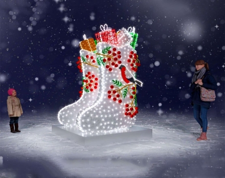 Световая фигура Валенки, фото 1