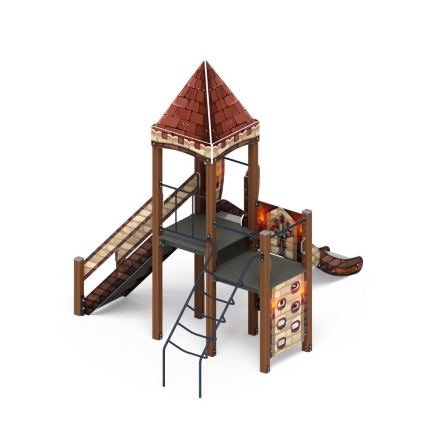 Детская игровая площадка Замок Средневековый ДИК 2.18.04-02 H=1500, фото 3