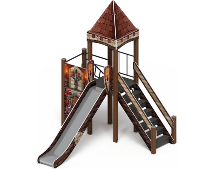 Детская игровая площадка Замок Средневековый ДИК 2.18.04-02 H=1500, фото 1