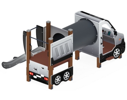Детская игровая площадка Машинка ДИК 1.03.1.03-02 Н=750, фото 3