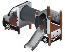 Детская игровая площадка Машинка ДИК 1.03.1.03-02 Н=750, фото 2