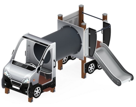 Детская игровая площадка Машинка ДИК 1.03.1.03-02 Н=750, фото 1