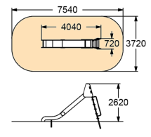 Горка детская высота 1,8 м Горка детская высота 1,8 м