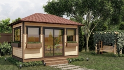 Закрытая беседка Мини-домик 3х4,5, фото 2