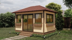 Закрытая беседка Мини-домик 3х4,5, фото 3