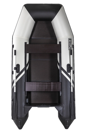 Броня-280 белый-черный (лодка ПВХ под мотор с усилением), фото 5