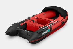 GLADIATOR E 380 PRO AIR Красно-черный моторная лодка ПВХ НДНД, фото 2