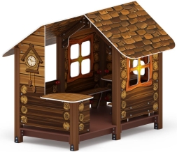 Домик с часами (Коричневый) - МФ 10.01.09-02, фото 1 Домик с часами (Коричневый) - МФ 10.01.09-02, фото 1