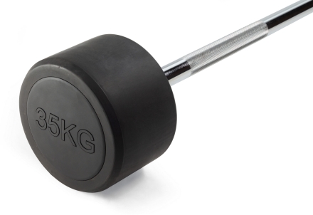 Штанга неразборная обрезиненная 35 кг Прямой гриф , фото 2