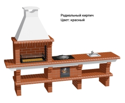 Печь Аристократ 716 S Прямоугольный кирпич красный, фото 7