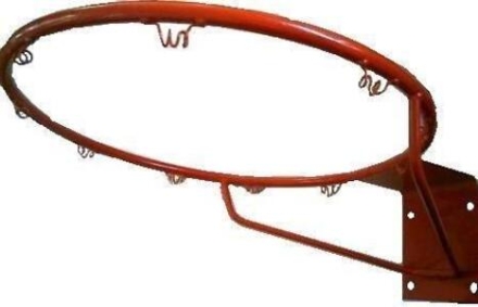 Кольцо баскетбольное №7 труба d450 мм без сетки, фото 1