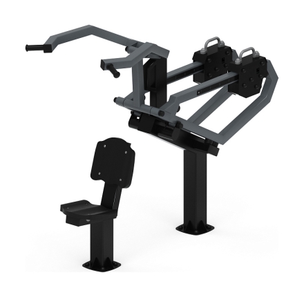 Тяга верхняя с переменной нагрузкой (серый) - Уличный тренажер - СТ 036-13, фото 3