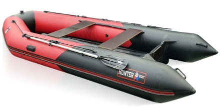 Лодка ПВХ Хантер 365 ЛКА надувная под мотор, фото 3