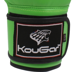 Перчатки боксерские KouGar KO500-10, 10oz, зеленый, фото 3