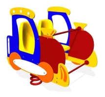 Качалка на пружине Поезд ЗНКЧ 034 для детской площадки