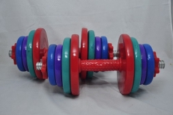 Гантель сборная виниловая. Вес 1 пары 30 кг. СВЕТ-30KG