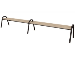 Скамейка парковая SF-S11-3 (3000 мм), двухсекционная, фото 1