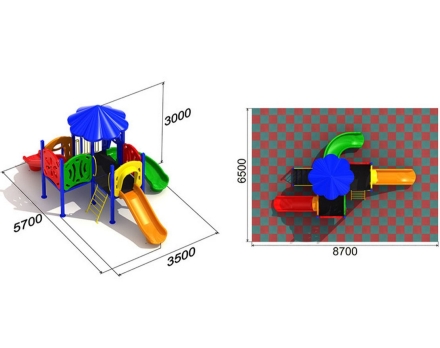 Детская площадка Мотылек 2.3, фото 2