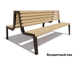 Парковая скамейка Магадан, Лиственница 1,2 м, фото 2