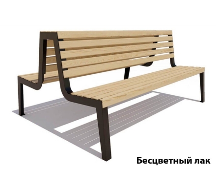 Парковая скамейка Магадан, Лиственница 1,2 м, фото 2