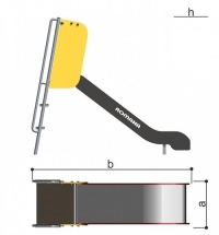 Горка Romana 110.22.00 H=950 для детских площадок Горка Romana 110.22.00 H=950 для детских площадок