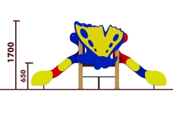 Горка двойная Бабочка 08202.21 для детской площадки, фото 2 Горка двойная Бабочка 08202.21 для детской площадки, фото 2