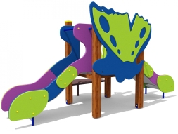 Горка двойная Бабочка 08202.21 для детской площадки, фото 1 Горка двойная Бабочка 08202.21 для детской площадки, фото 1