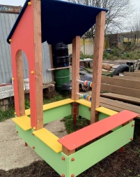 Песочница СКИ 132 с навесом для детской площадки, фото 2 Песочница СКИ 132 с навесом для детской площадки, фото 2