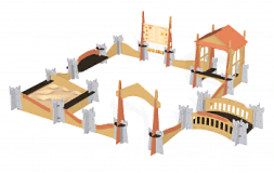 Игровой комплекс с песочницей Romana 115.75.00 для детской площадки, фото 3