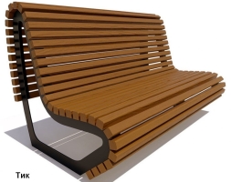 Скамейка парковая Лондон, Лиственница 1,8 м, фото 3