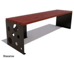 Скамейка уличная Сыр, Лиственница 1,5 м, фото 3