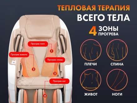 Массажное кресло FUJIMO PEGASUS PRO F777 Шампань, фото 8