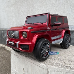 Электромобиль Mercedes-Benz AMG G63 k999kk красный, фото 6