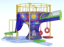 Вязаный лабиринт Дерево Воздушный шар Вязаный лабиринт Дерево Воздушный шар