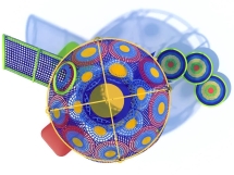 Вязаный лабиринт Дерево Воздушный шар Вязаный лабиринт Дерево Воздушный шар