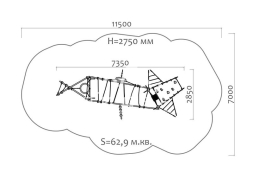 Спортивный комплекс 09209 для спортивной площадки, фото 3 Спортивный комплекс 09209 для спортивной площадки, фото 3