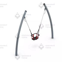 Качели металлические тип-2 с люлькой Качели металлические тип-2 с люлькой