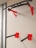Настенный турник со складными брусьями Domsen Ds4240 RED (комплект)