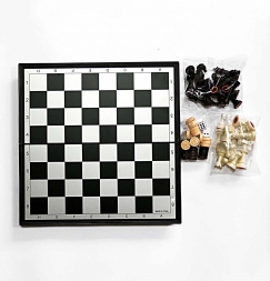 Набор 3 в 1(шахматы,шашки,нарды) 9718 магнит-пластик