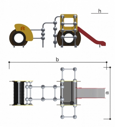 Детский спортивно-игровой комплекс Romana 057.23.00, фото 4