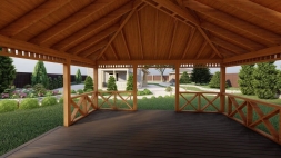 Квадратная беседка ЕЛЬНИК, фото 5