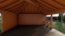 Квадратная беседка ЕЛЬНИК, фото 6