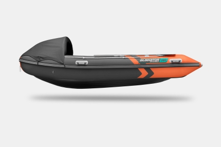 GLADIATOR E 380 PRO AIR Оранжево-темносерый моторная лодка ПВХ НДНД, фото 6