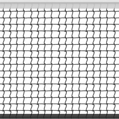 Сетка большой теннис Д=3,0мм яч 40*40 мм цв. Бел Раз. 1,07*12,8 м обш. с 4-х ст. верх лента 5 см ПП, фото 1