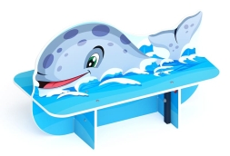 Кит - Скамейка детская - МФ 41.17.01, фото 1