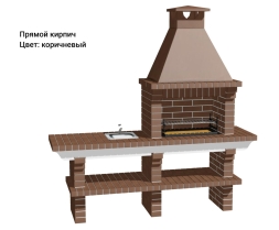 Печь Аристократ 704 Прямоугольный кирпич красный с коричневым, фото 12