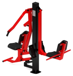 Жим ногами + жим от груди (красный) - Уличный тренажер - СТ 037-11, фото 3